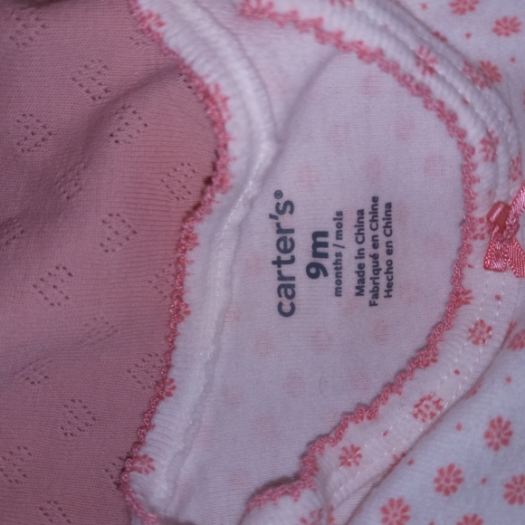 Huge Lot of 6 Carter's Onesies and 3 Leggings/Bottoms Size 9M - Picture 7 of 7